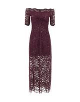 Abito midi in pizzo 26AJR0106PA0170 P534 RABANNE 