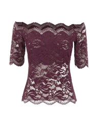 Top in pizzo a maniche corte 26AJTO697PA0170 P534 RABANNE 