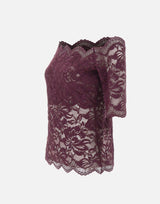 Top in pizzo a maniche corte 26AJTO697PA0170 P534 RABANNE 