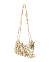RABANNE Borsa a spalla con ciondoli a fiore GOLD Donna 