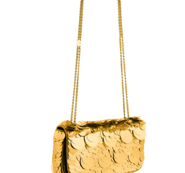 RABANNE Borsa a spalla "Sparkle Mini" GOLD Donna 