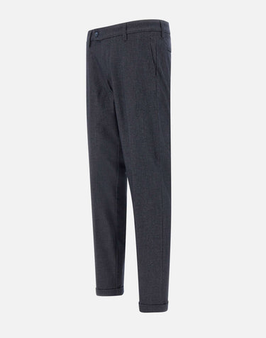 RE-HASH Pantaloni  "Mucha10" in viscosa e lyocell BLUE Uomo 