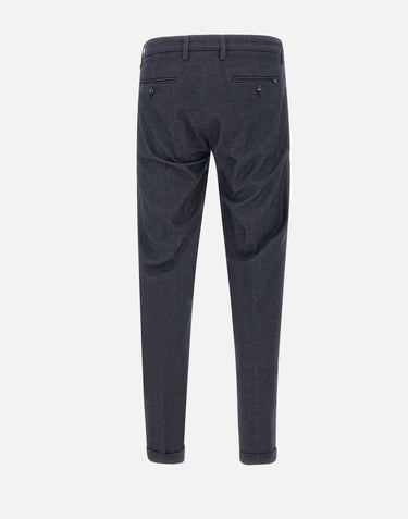 RE-HASH Pantaloni  "Mucha10" in viscosa e lyocell BLUE Uomo 