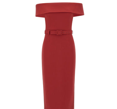 Abito midi "Precious" 26021659 RED REBECCA VALLANCE 