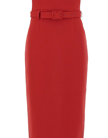 Abito midi "Precious" 26021659 RED REBECCA VALLANCE 