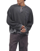 REPRESENT Maglia "Henley" BLACK Uomo 