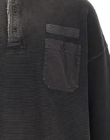 REPRESENT Maglia "Henley" BLACK Uomo 