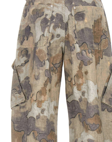 REPRESENT Pantaloni cargo camouflage MULTICOLOR Uomo 