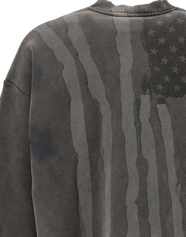 REPRESENT Felpa "Flag" GREY Uomo 