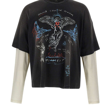 REPRESENT T-shirt "Heavier Than The Heavens" BLACK Uomo 