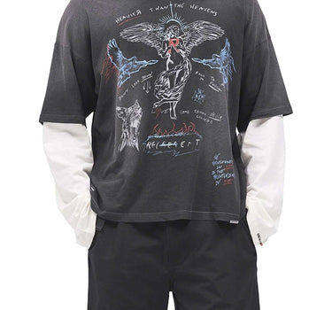 REPRESENT T-shirt "Heavier Than The Heavens" BLACK Uomo 
