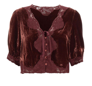 RIXO Top "Ursula" RED Donna 