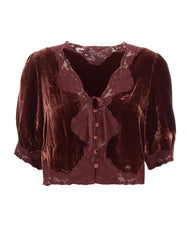 RIXO Top "Ursula" RED Donna 
