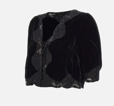 RIXO Top "Ursula" BLACK Donna 