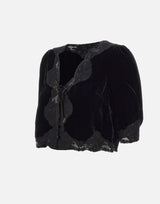 RIXO Top "Ursula" BLACK Donna 