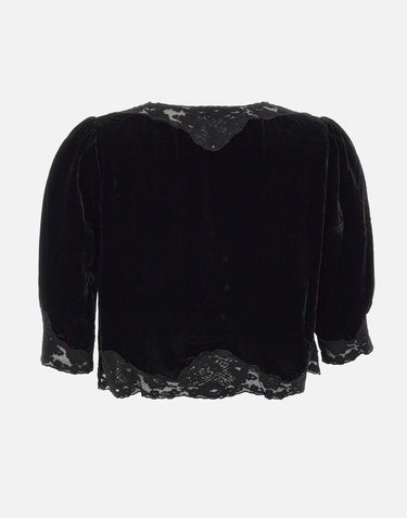 RIXO Top "Ursula" BLACK Donna 