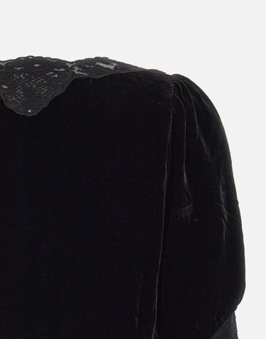 RIXO Top "Ursula" BLACK Donna 