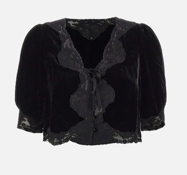 RIXO Top "Ursula" BLACK Donna 