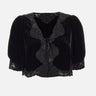 RIXO Top "Ursula" BLACK Donna 