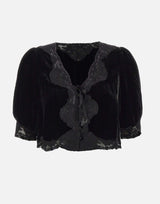 RIXO Top "Ursula" BLACK Donna 