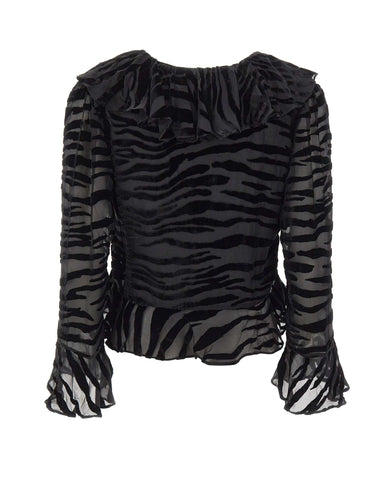 RIXO Blusa "Tracye" BLACK Donna 