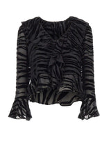 RIXO Blusa "Tracye" BLACK Donna 