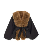 ROTATE Giacca con collo in ecopelliccia BLACK Donna 