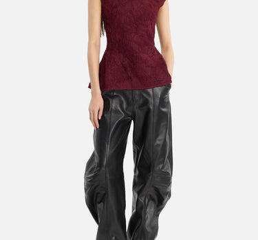 Pantaloni cargo in pelle 116170 100 ROTATE BIRGER CHRISTENSEN 