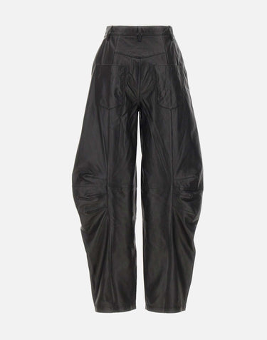 Pantaloni cargo in pelle 116170 100 ROTATE BIRGER CHRISTENSEN 