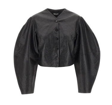 Giacca in pelle aderente 116172 100 ROTATE BIRGER CHRISTENSEN 