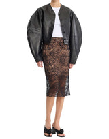 Giacca in pelle aderente 116172 100 ROTATE BIRGER CHRISTENSEN 