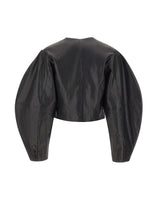 Giacca in pelle aderente 116172 100 ROTATE BIRGER CHRISTENSEN 