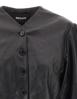 Giacca in pelle aderente 116172 100 ROTATE BIRGER CHRISTENSEN 