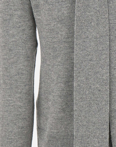 ROTATE BIRGER CHRISTENSEN Maglia in lana con fiocco GREY Donna 