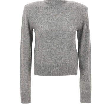 ROTATE BIRGER CHRISTENSEN Maglia in lana con fiocco GREY Donna 