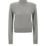 ROTATE BIRGER CHRISTENSEN Maglia in lana con fiocco GREY Donna 