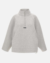 Felpa con mezza zip in scuba 116241 1472 ROTATE BIRGER CHRISTENSEN 