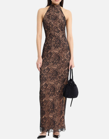Abito in pizzo con scollo all'americana 116266 100 ROTATE BIRGER CHRISTENSEN 