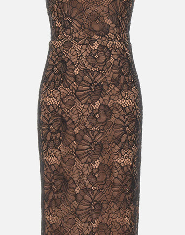 Abito in pizzo con scollo all'americana 116266 100 ROTATE BIRGER CHRISTENSEN 