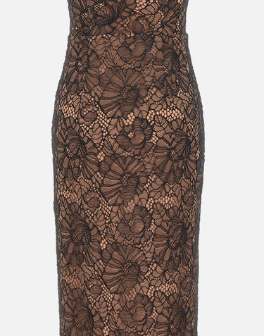 Abito in pizzo con scollo all'americana 116266 100 ROTATE BIRGER CHRISTENSEN 