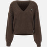 Maglia a trecce con scollo a V 116434 2037 ROTATE BIRGER CHRISTENSEN 