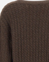 Maglia a trecce con scollo a V 116434 2037 ROTATE BIRGER CHRISTENSEN 