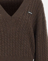 Maglia a trecce con scollo a V 116434 2037 ROTATE BIRGER CHRISTENSEN 