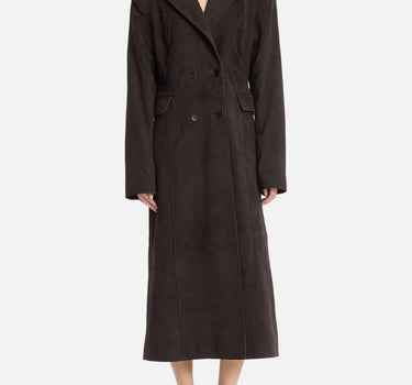 Cappotto lungo in pelle scamosciata 116503 1111 ROTATE BIRGER CHRISTENSEN 