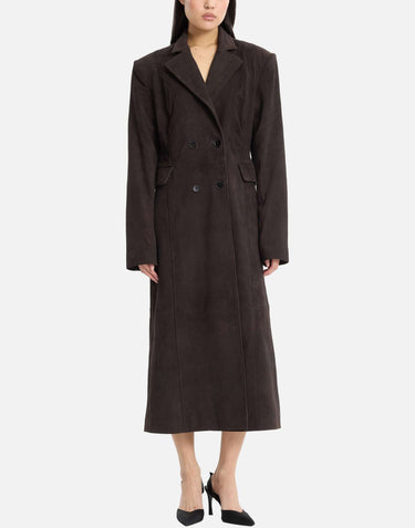 Cappotto lungo in pelle scamosciata 116503 1111 ROTATE BIRGER CHRISTENSEN 
