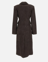 Cappotto lungo in pelle scamosciata 116503 1111 ROTATE BIRGER CHRISTENSEN 