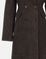 Cappotto lungo in pelle scamosciata 116503 1111 ROTATE BIRGER CHRISTENSEN 
