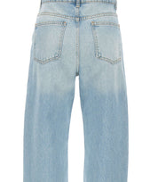 ROTATE BIRGER CHRISTENSEN Jeans dritti con zip Light Blue Donna 