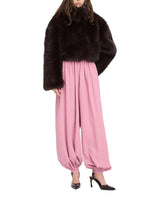 ROTATE BIRGER CHRISTENSEN Pelliccia crop BROWN Donna 