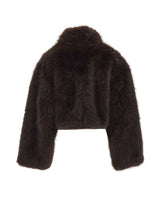 ROTATE BIRGER CHRISTENSEN Pelliccia crop BROWN Donna 